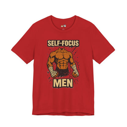 Fighter Self-Focus Men Muscle Power – Unisex Streetwear Graphic Tee