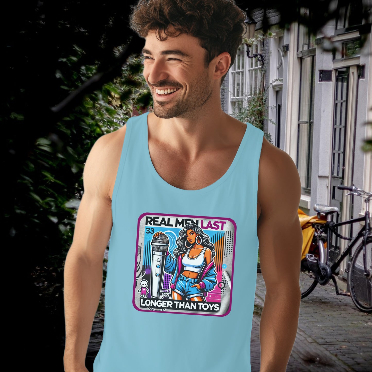 Real Men Last Longer Than Toys Tank Top product