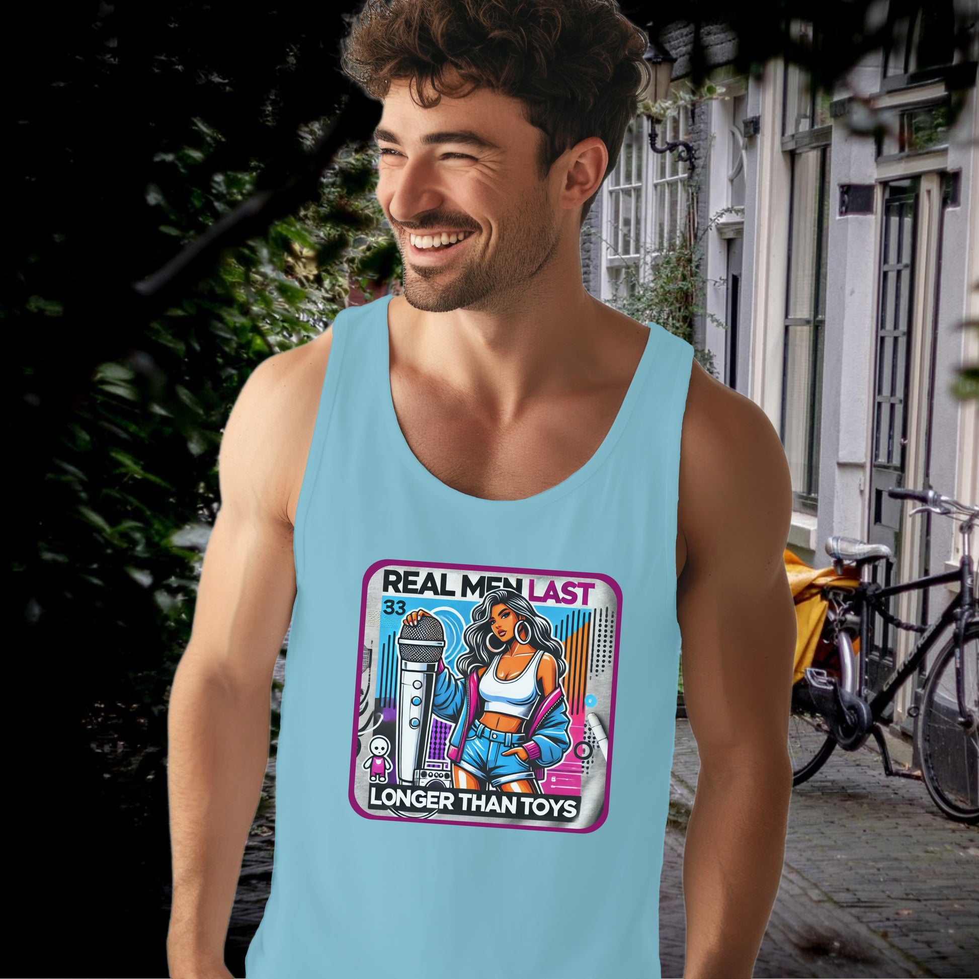 Real Men Last Longer Than Toys Tank Top product