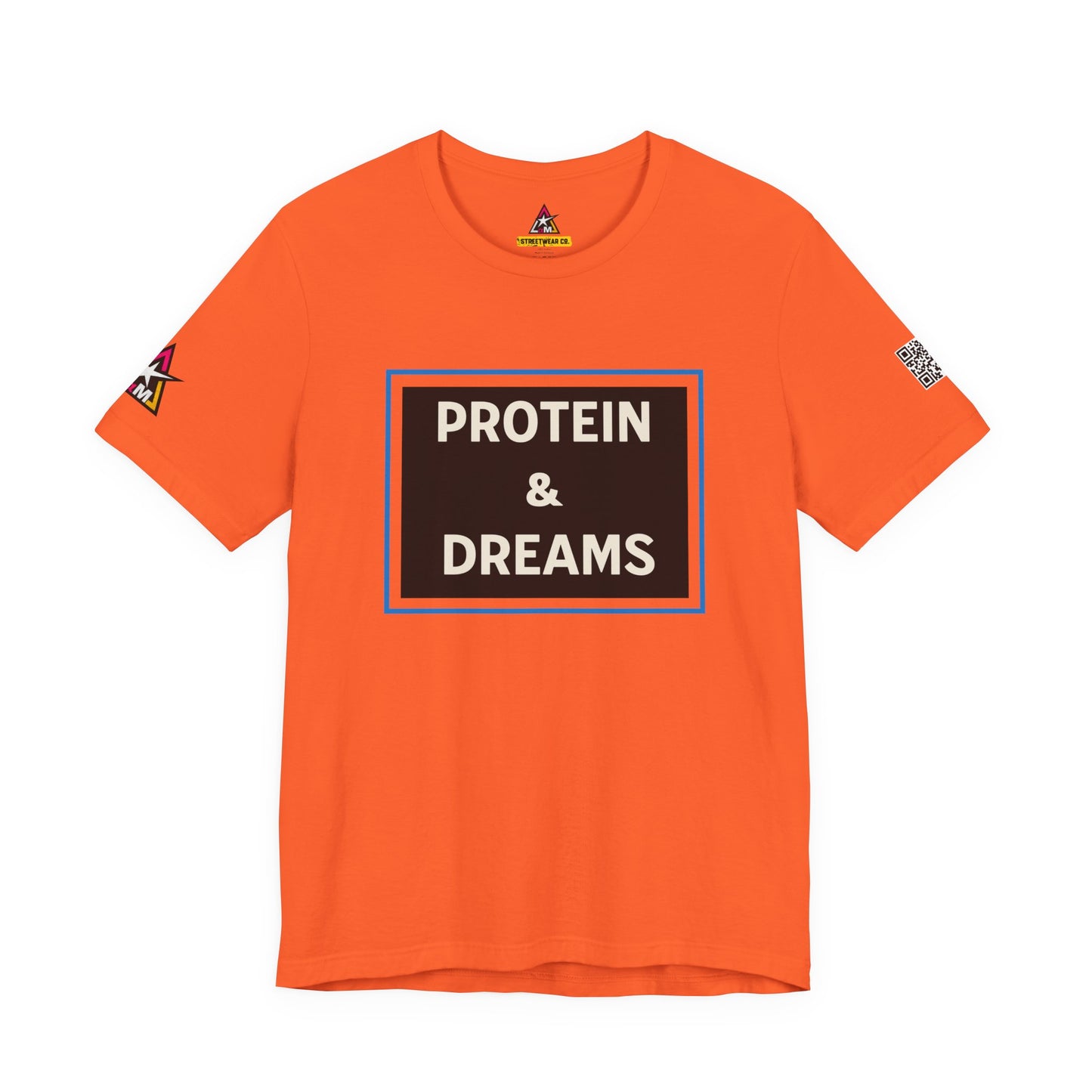 Protein & Dreams Graphic T-Shirt | Fitness Streetwear Tee | Gym Lifestyle Shirt