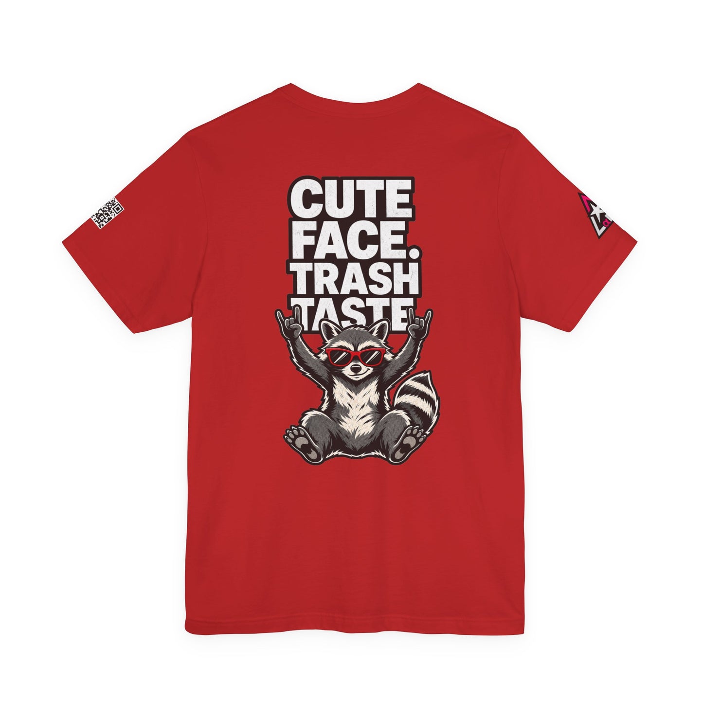Cute Face, Trash Taste – Funny Raccoon Graphic Tee