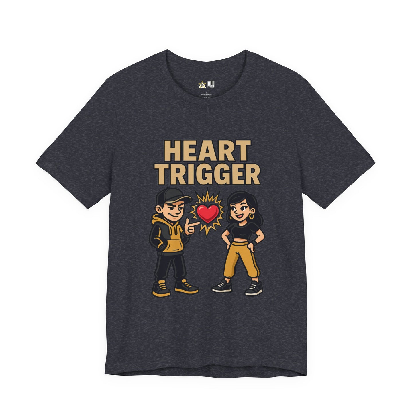 Heart Trigger – Unisex Streetwear Graphic Tee