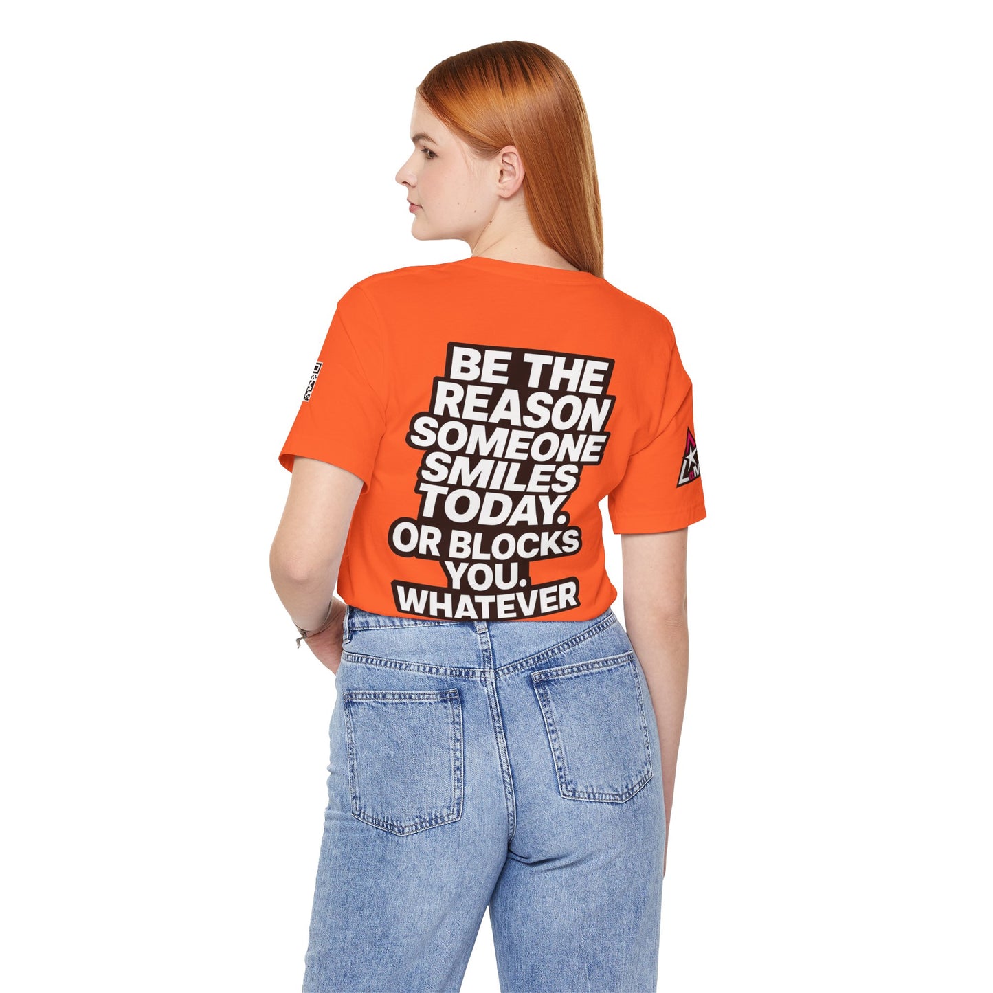 Be the Reason Someone Smiles Today… Or Blocks You – Funny Sarcastic Graphic Tee