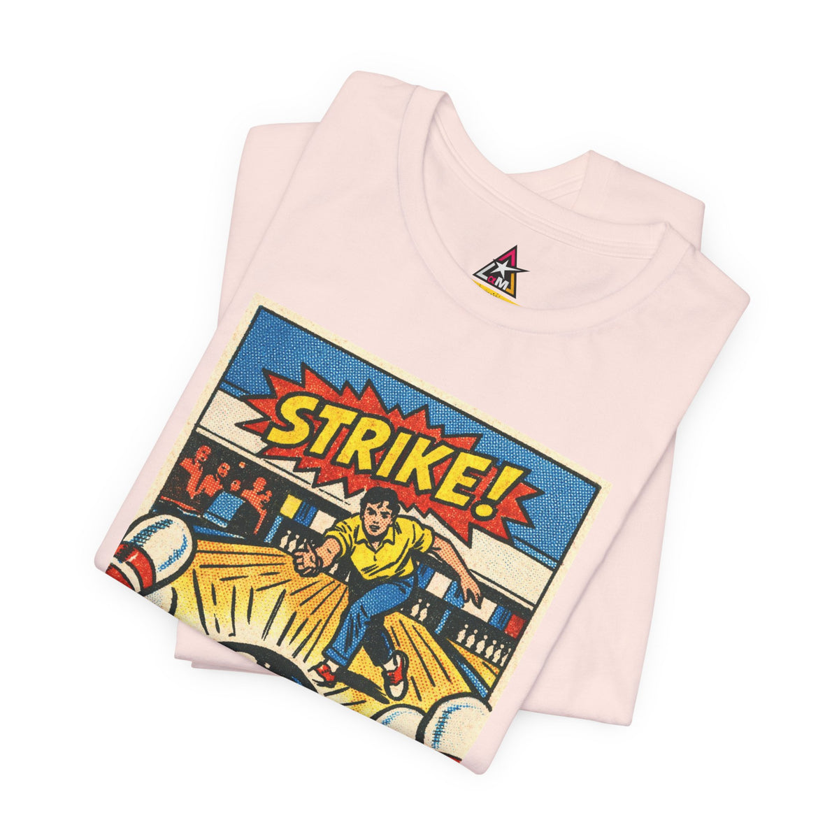 Strike Graphic T-Shirt | Bowling Streetwear Tee | Retro Bowling Shirt  STRIKE.