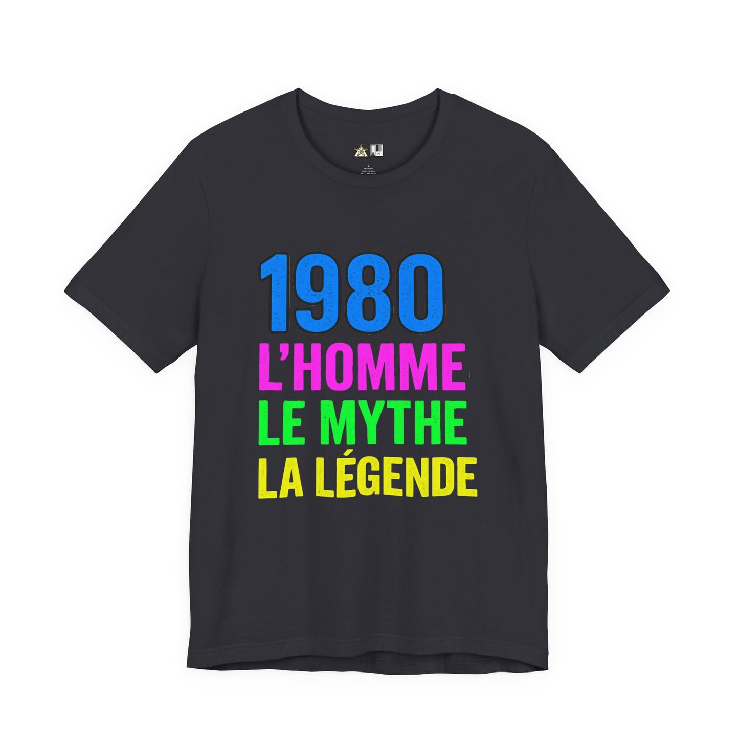 Born a Legend Since 1980 (editable French)– Unisex Streetwear Graphic Tee
