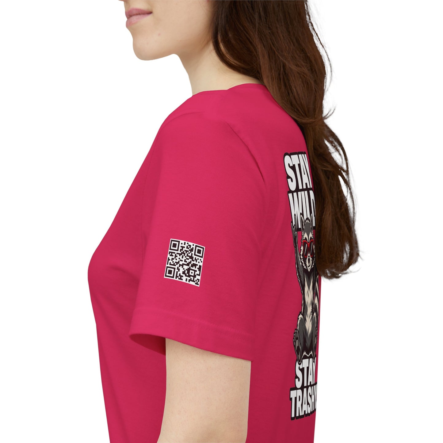 Stay Wild, Stay Trashy – Funny Raccoon Graphic Tee
