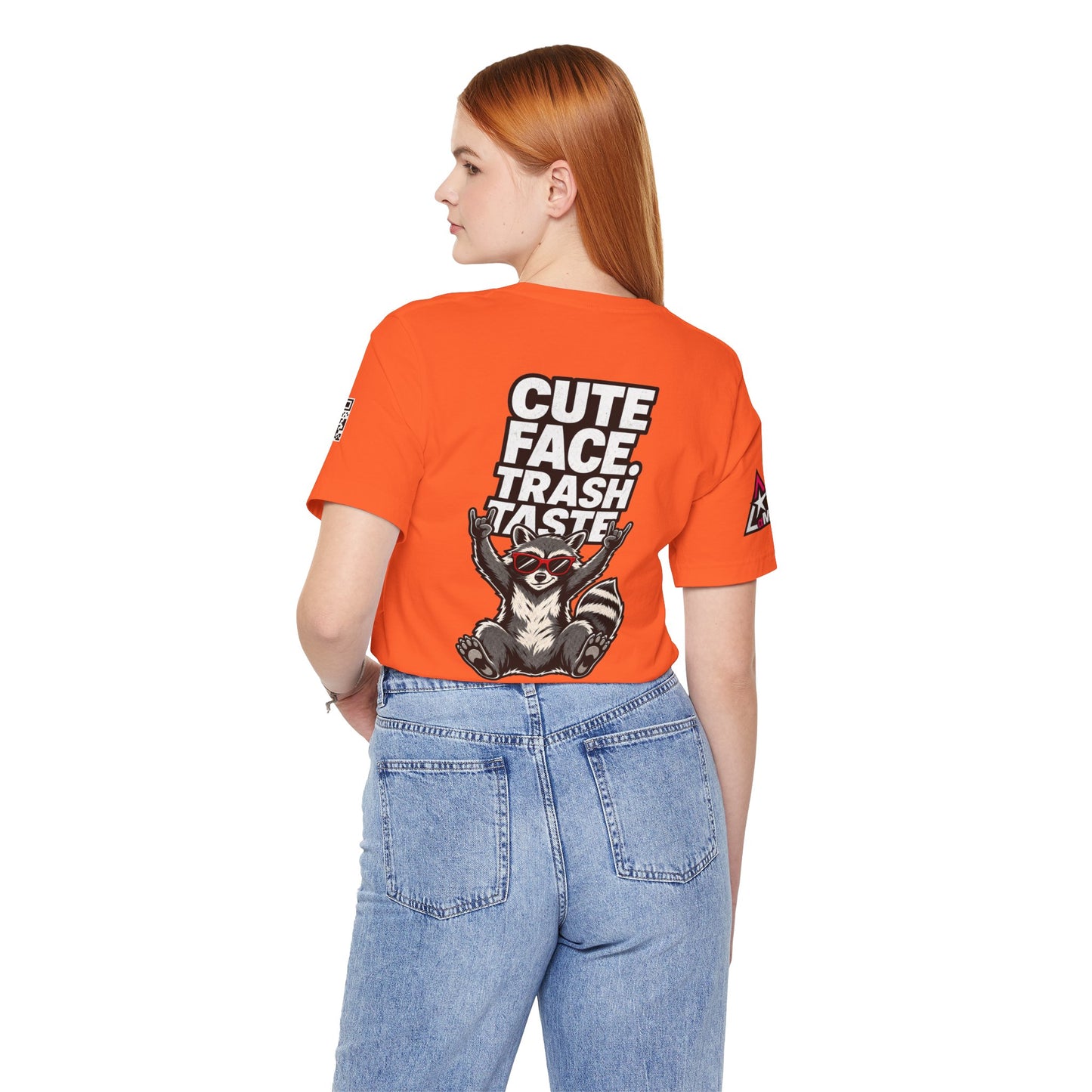 Cute Face, Trash Taste – Funny Raccoon Graphic Tee