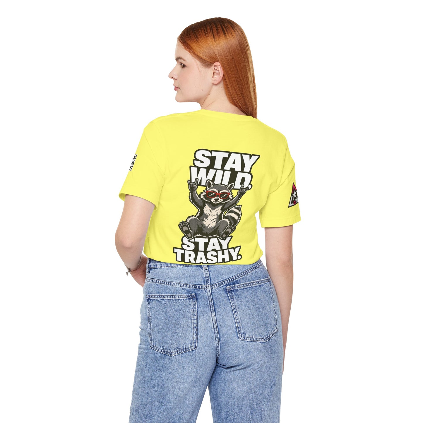 Stay Wild, Stay Trashy – Funny Raccoon Graphic Tee