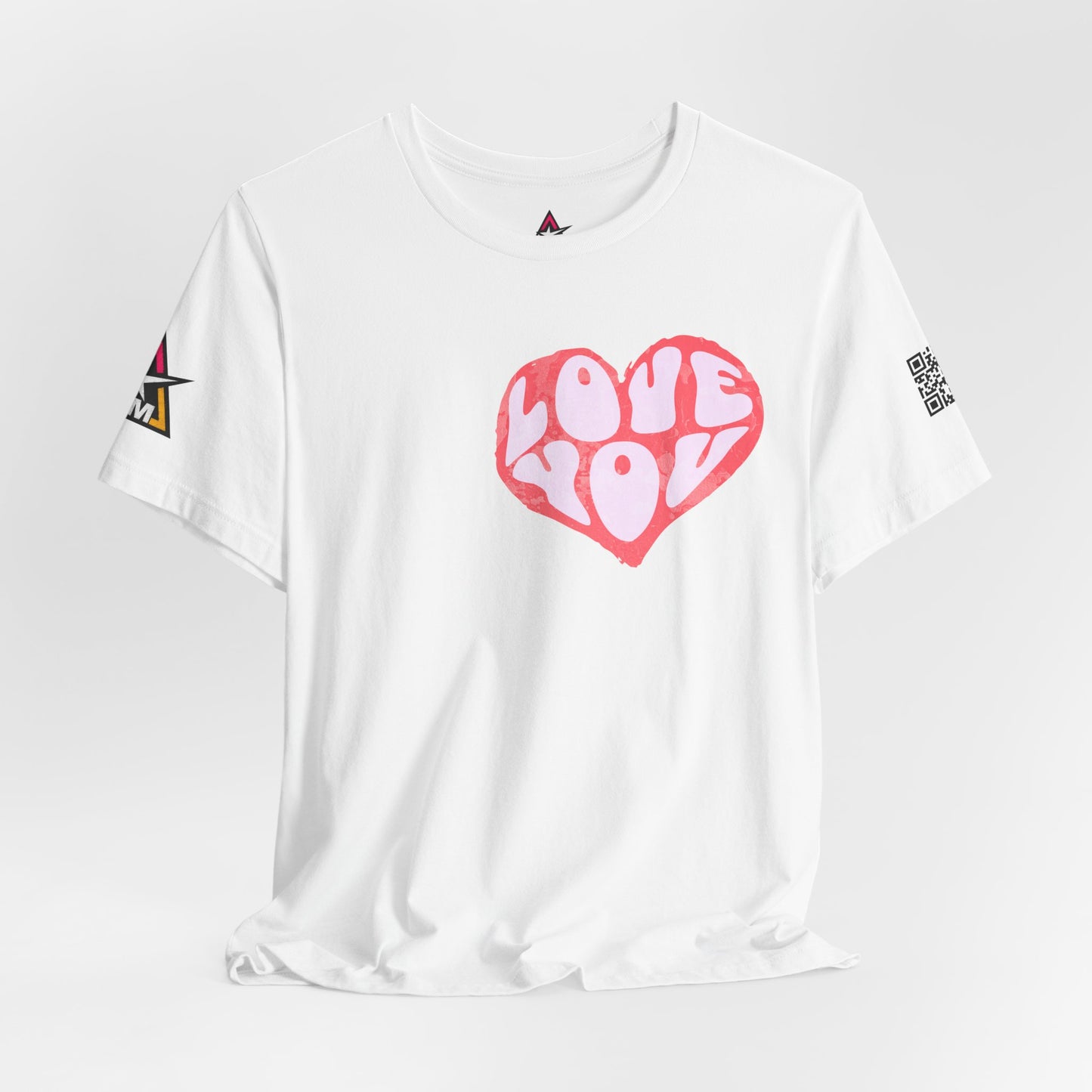 Love You Graphic T-Shirt | Heart Graphic Tee | Cute Retro Streetwear Shirt