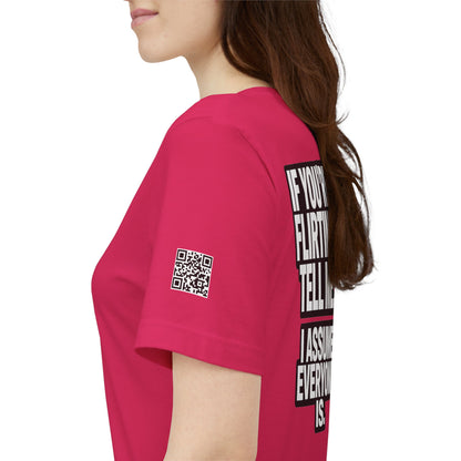If You’re Flirting Tell Me – Cocky Funny Graphic Tee