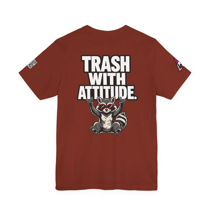 Trash With Attitude – Funny Raccoon Graphic Tee