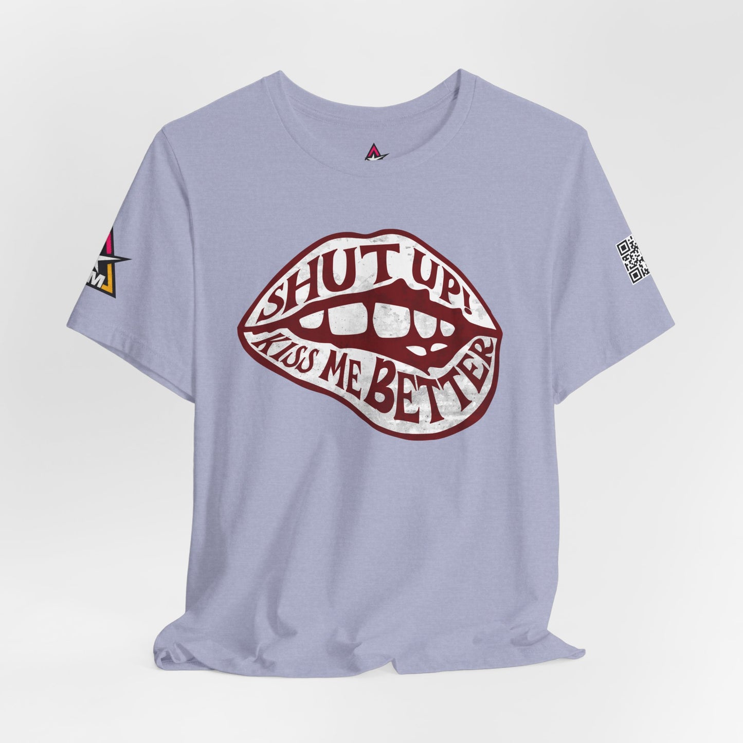 SHUT UP KISS ME BETTER Graphic T-Shirt | Flirty Lips Tee | Bold Romantic Streetwear Shirt | Unisex Graphic Tee