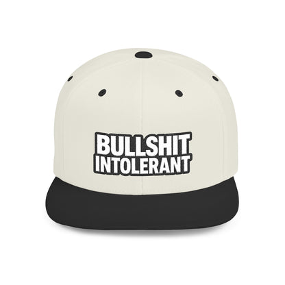 Bullshit Intolerant – Funny Sarcastic Streetwear Snapback