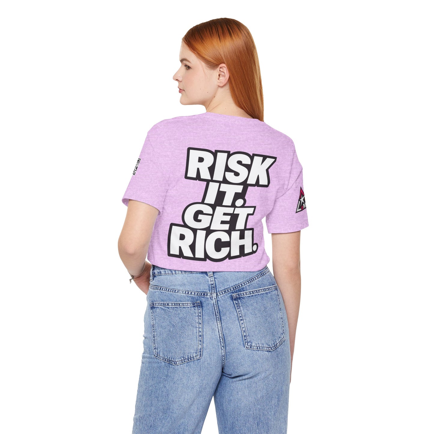 Risk It. Get Rich. – Bold Motivational Graphic Tee