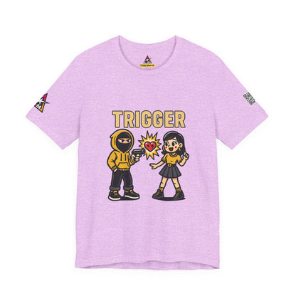 Trigger Graphic T-Shirt | Funny Dating Tee | Toxic Love Streetwear  TRIGGER