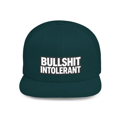 Bullshit Intolerant – Funny Sarcastic Streetwear Snapback