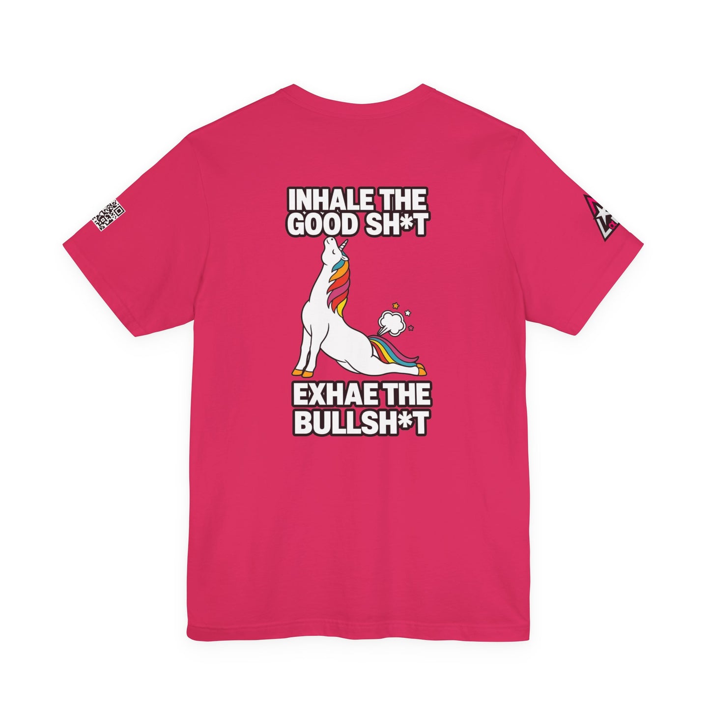 Inhale the Good Shit, Exhale the Bullshit – Funny Unicorn Graphic Tee