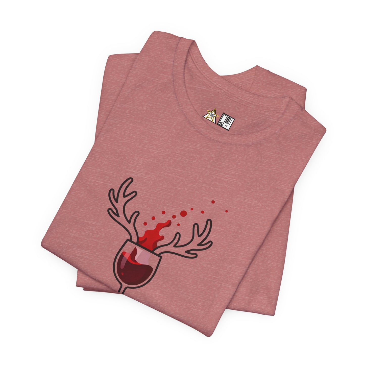 Wine Deer Authority – Unisex Bold Graphic Streetwear Tee