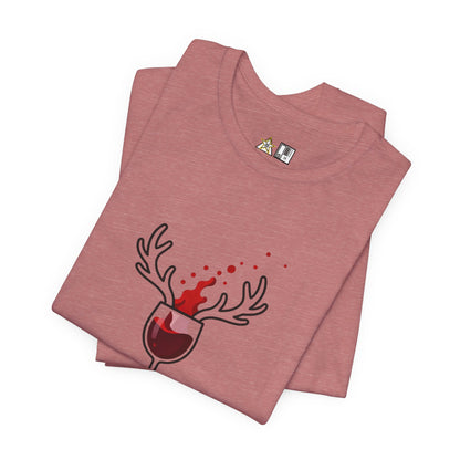 Wine Deer Authority – Unisex Bold Graphic Streetwear Tee