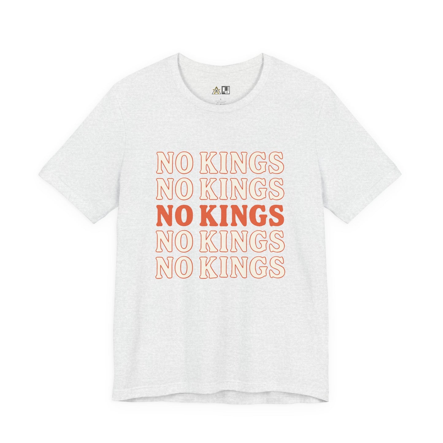 No Kings Pattern Dominance – Unisex Streetwear Graphic Tee