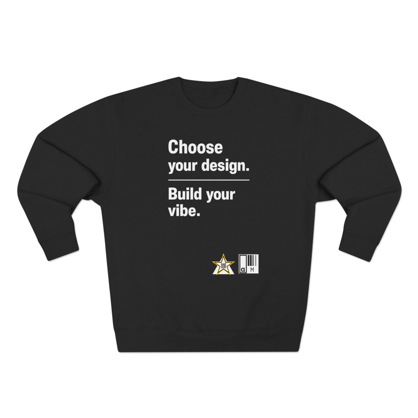 Custom Alpha Crewneck Choose Your Design Build Your Vibe Crewneck Sweatshirt