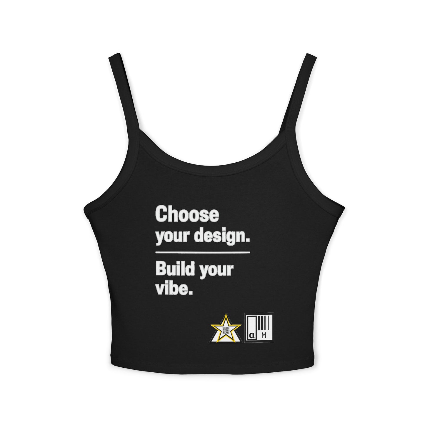Custom Alpha Spaghetti Tank Choose Your Design Build Your Vibe.