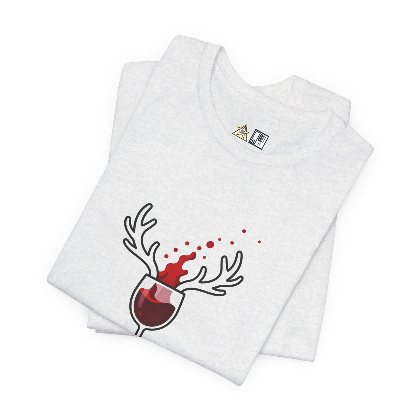Wine Deer Authority – Unisex Bold Graphic Streetwear Tee
