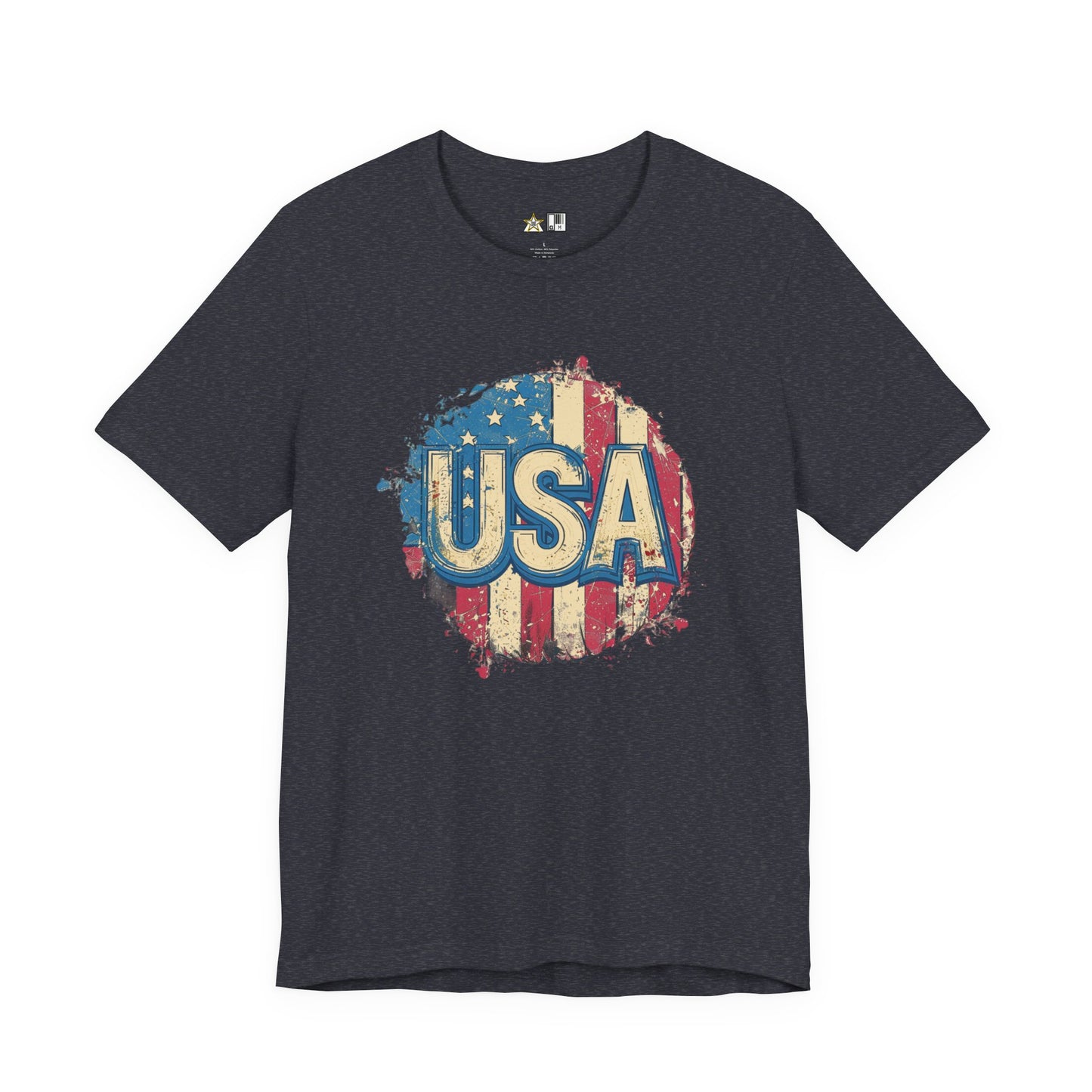 USA Raw Spirit – Unisex Patriotic Streetwear Tee