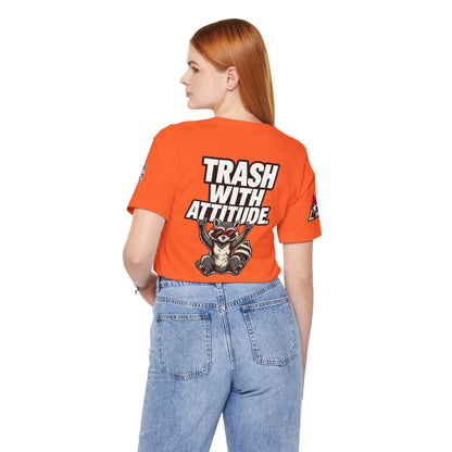 Trash With Attitude – Funny Raccoon Graphic Tee