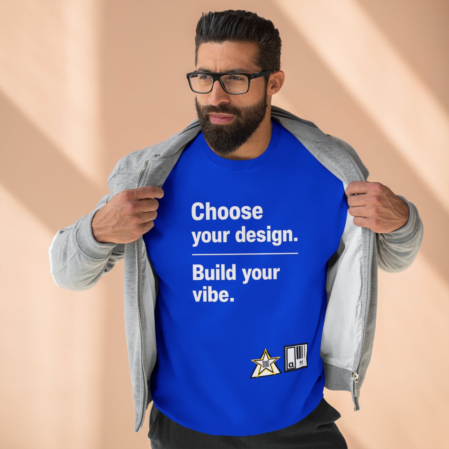 Custom Alpha Crewneck Choose Your Design Build Your Vibe Crewneck Sweatshirt