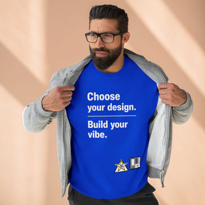 Custom Alpha Crewneck Choose Your Design Build Your Vibe Crewneck Sweatshirt