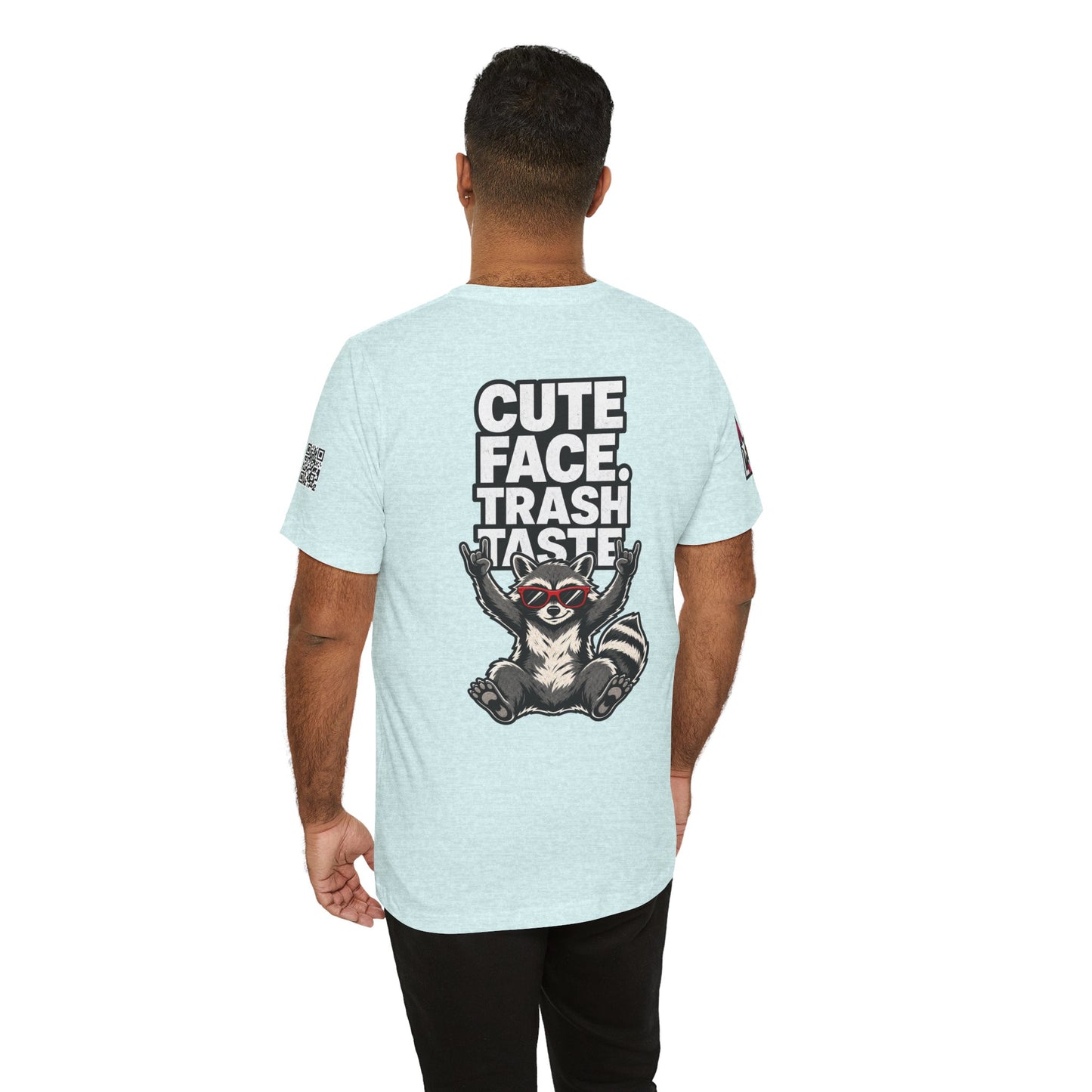Cute Face, Trash Taste – Funny Raccoon Graphic Tee