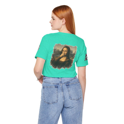 Something Smells Like Bullshit Graphic T-Shirt | Mona Lisa Parody Tee