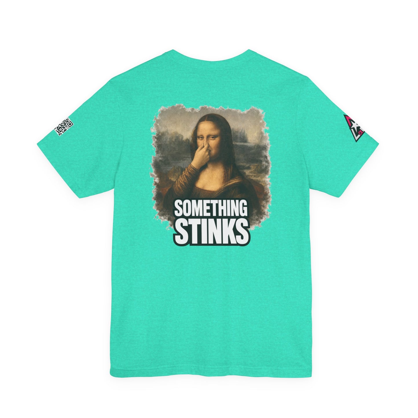 Something Stinks – Funny Mona Lisa Parody Graphic Tee