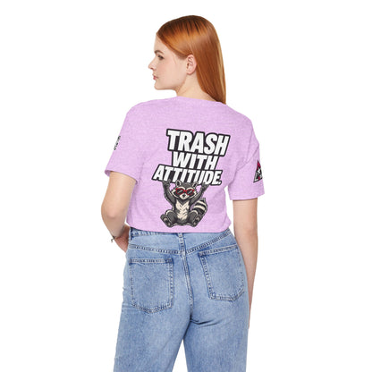 Trash With Attitude – Funny Raccoon Graphic Tee