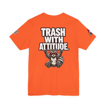 Trash With Attitude – Funny Raccoon Graphic Tee