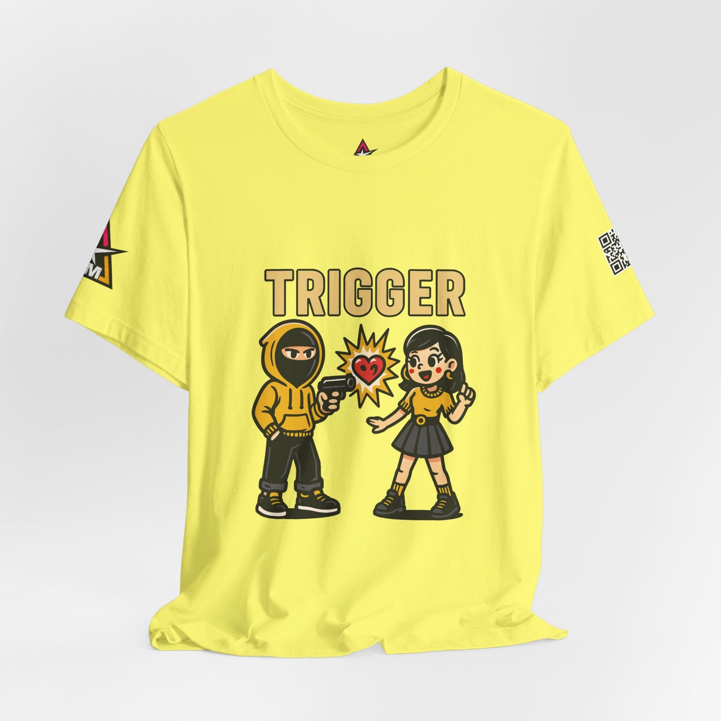 Trigger Graphic T-Shirt | Funny Dating Tee | Toxic Love Streetwear  TRIGGER