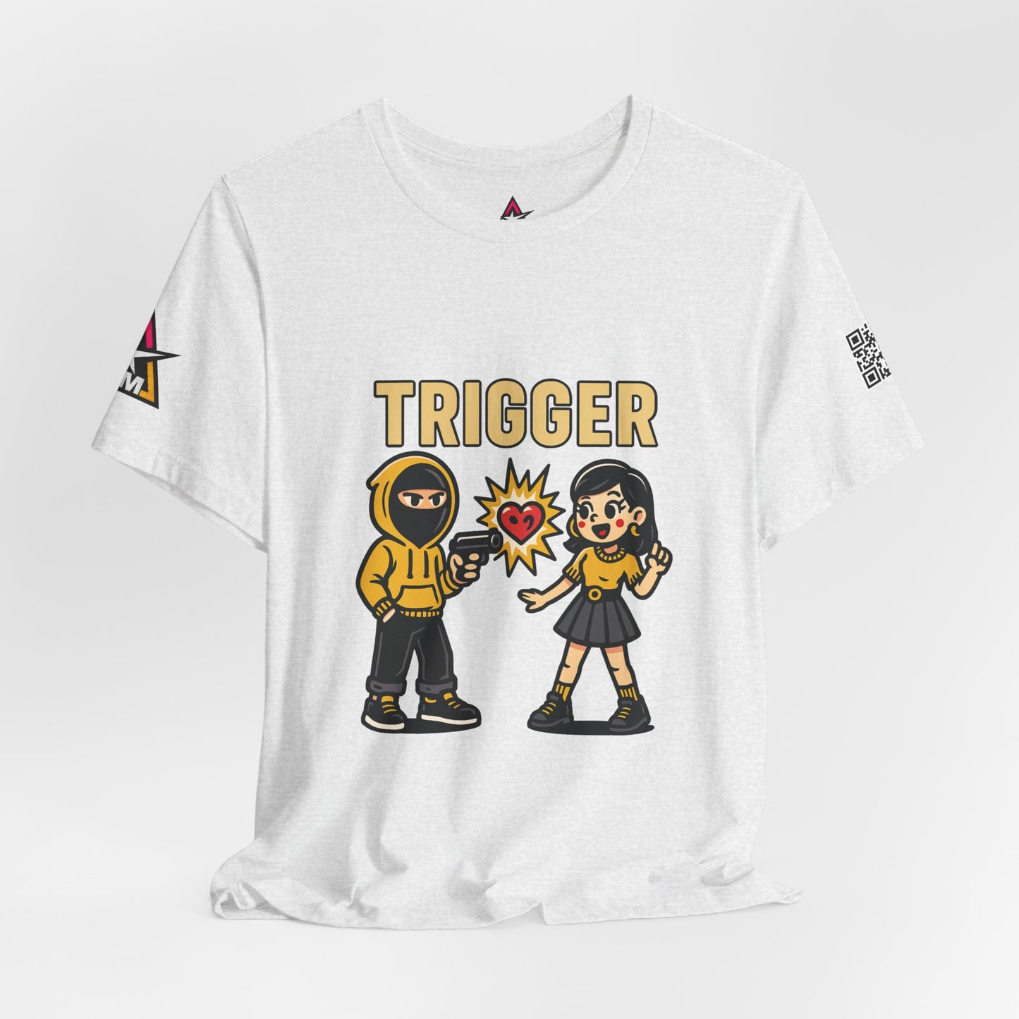 Trigger Graphic T-Shirt | Funny Dating Tee | Toxic Love Streetwear  TRIGGER