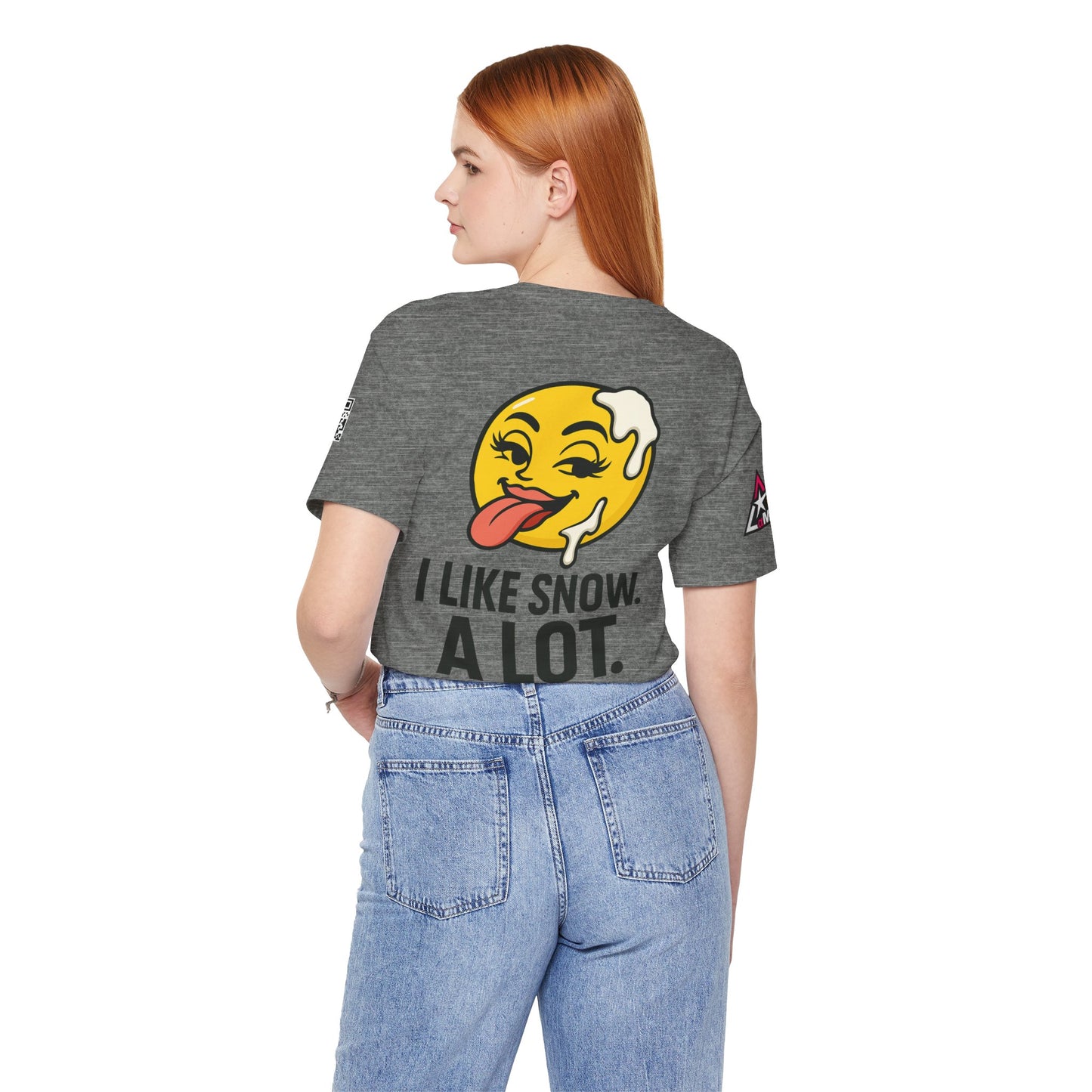 I Like Snow. A Lot. Graphic T-Shirt | Funny Winter Tee | Cheeky Snow Lover Shirt