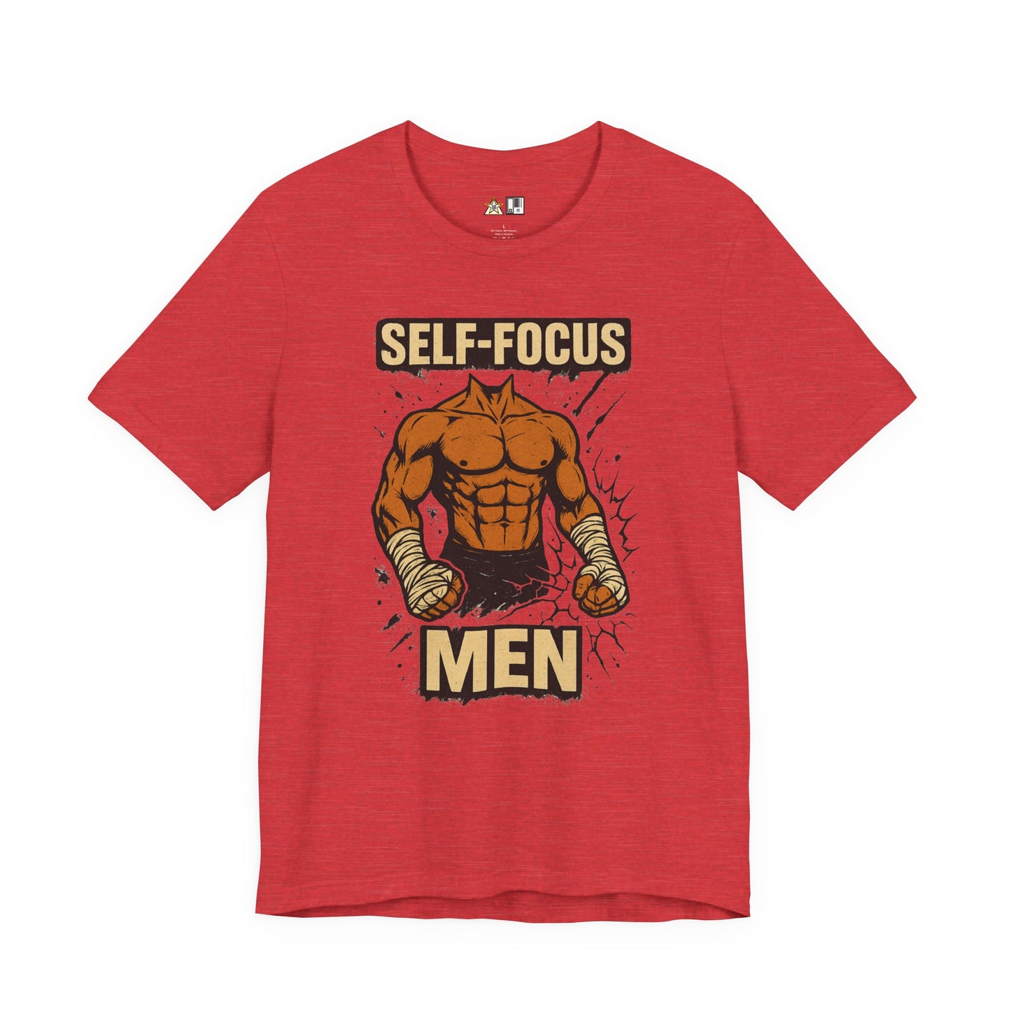 Fighter Self-Focus Men Muscle Power – Unisex Streetwear Graphic Tee