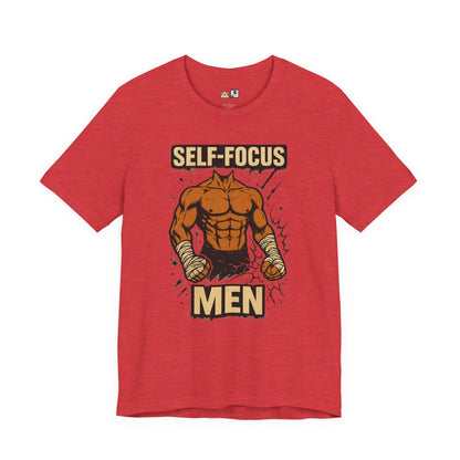 Fighter Self-Focus Men Muscle Power – Unisex Streetwear Graphic Tee