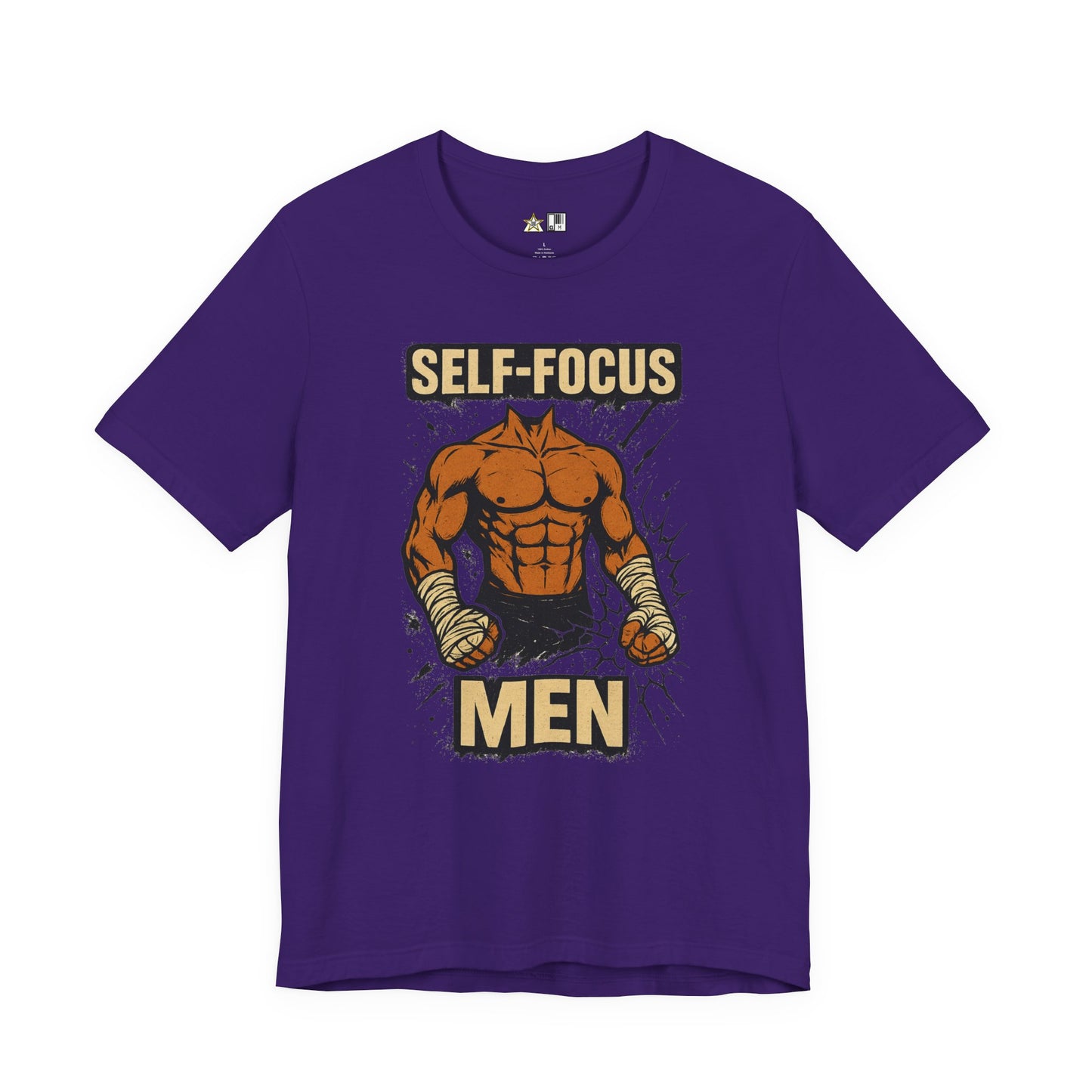 Fighter Self-Focus Men Muscle Power – Unisex Streetwear Graphic Tee