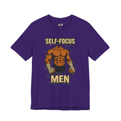 Fighter Self-Focus Men Muscle Power – Unisex Streetwear Graphic Tee