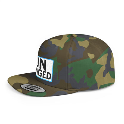 UNHINGED Embroidered Snapback Hat | Funny Statement Cap | Bold Streetwear Flat Bill | Dark Humor Gift