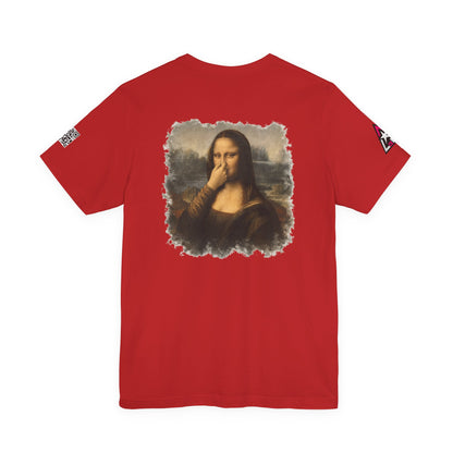 Something Smells Like Bullshit Graphic T-Shirt | Mona Lisa Parody Tee