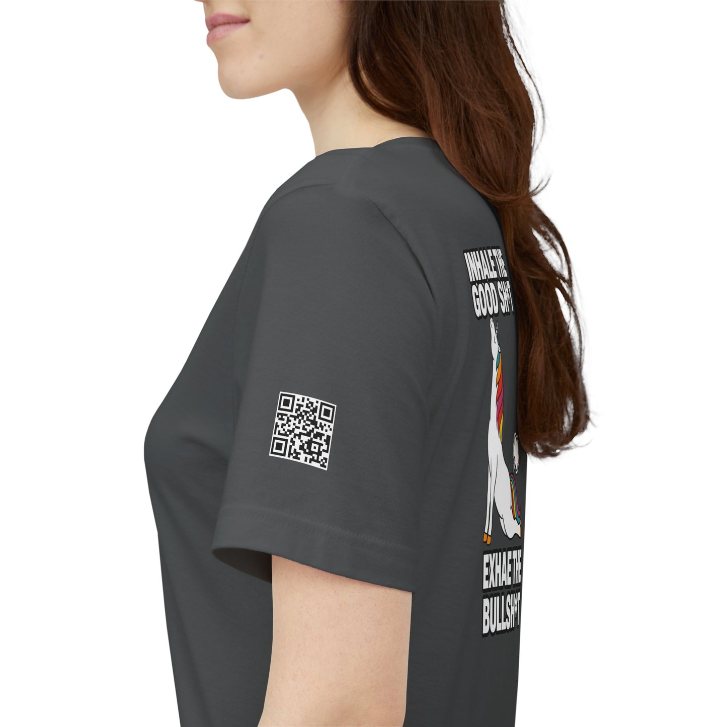 Inhale the Good Shit, Exhale the Bullshit – Funny Unicorn Graphic Tee