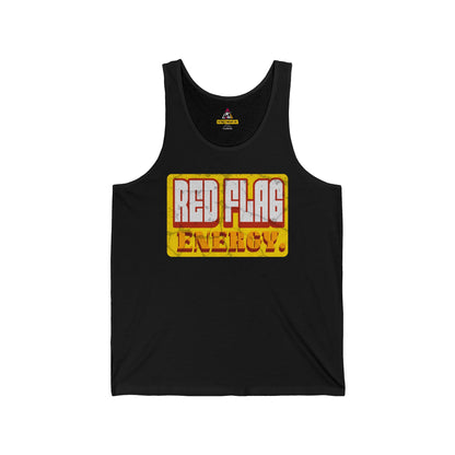 RED FLAG ENERGY | Funny Vegas Tank Top | Summer Vacation Graphic Tank | Bachelor Party Gift | Festival & Pool Party Shirt