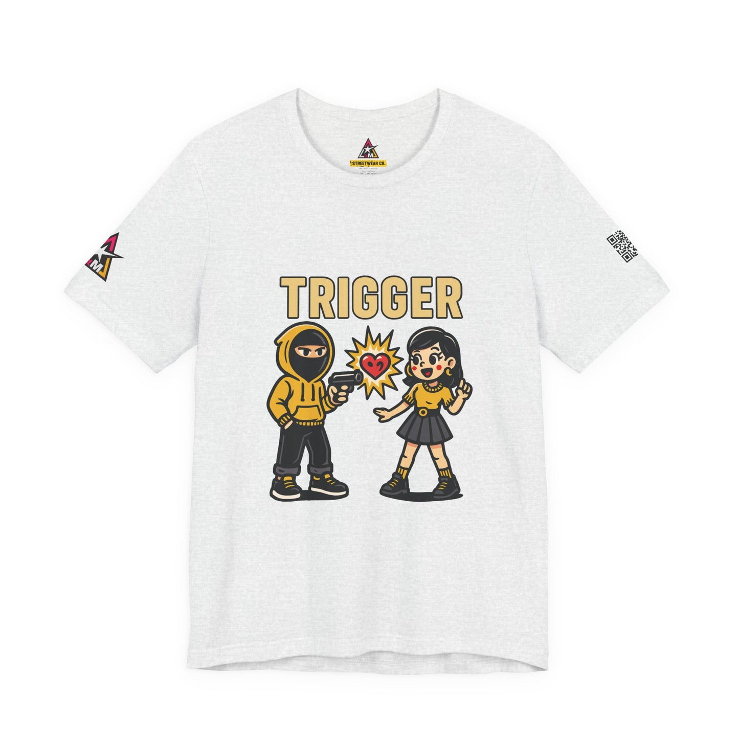 Trigger Graphic T-Shirt | Funny Dating Tee | Toxic Love Streetwear  TRIGGER