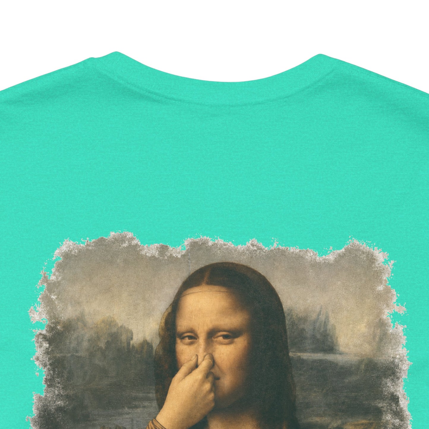 Something Smells Like Bullshit Graphic T-Shirt | Mona Lisa Parody Tee