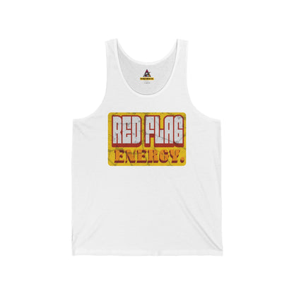RED FLAG ENERGY | Funny Vegas Tank Top | Summer Vacation Graphic Tank | Bachelor Party Gift | Festival & Pool Party Shirt